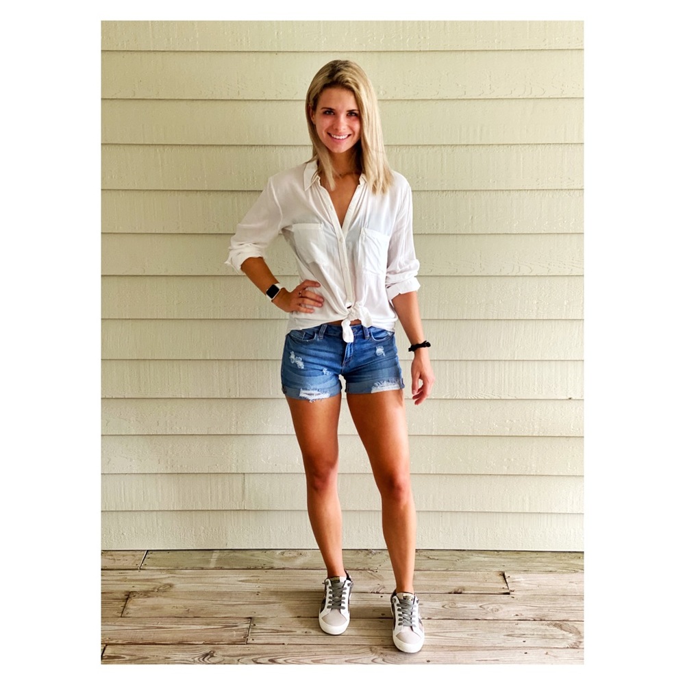 ❌❌SOLD❌❌Ann Taylor Loft White and Heather Gray